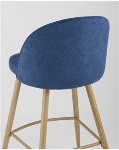 Барный стул Лион шенилл синий BC 99004A RH309 16 DUAL Stool group