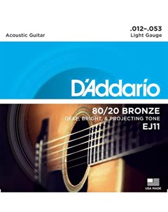 Струны для акустической гитары EJ11 D'addario