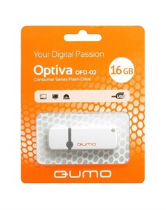 Usb flash 16GB 2 0 Optiva 02 QM16GUD OP2 white White 17825 Qumo