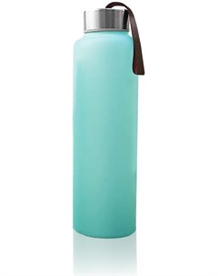 Бутылочка для кормления Стеклянная с защитным силиконовым покрытием 400 мл мятный Everyday baby