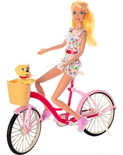 Кукла с аксессуарами На велосипеде 8276 Defa