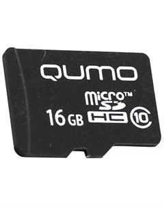 Карта памяти microSDHC Class 10 16GB QM16GMICSDHC10NA Qumo