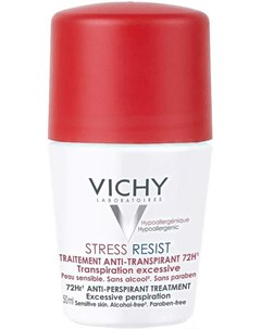 Дезодорант шариковый Deodorants анти стресс защита от избыточного потоотделения 72ч 50мл Vichy