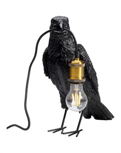 Лампа настольная crow черный 14x34x31 см Kare