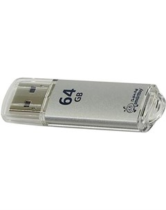 USB Flash 64GB V Cut Silver SB64GBVC S Smart buy