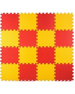 Развивающий коврик Мягкий пол универсальный желто красный 25МП1 Eco cover