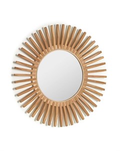 Настенное зеркало ena коричневый 6 см La forma