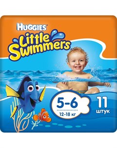 Подгузники трусики Little Swimmers 5 6 11шт Huggies