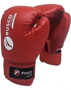 Боксерские перчатки 6 Oz красный Ruscosport