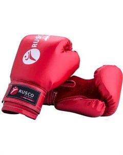 Боксерские перчатки 4 Oz красный Ruscosport