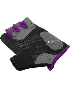 Перчатки для фитнеса SU 113 S черный фиолетовый серый Starfit