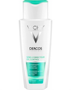 Шампунь для волос Dercos для жирных волос 200мл Vichy