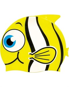 Шапочка для плавания Рыбка YS30 желтый Dobest