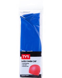 Шапочка для плавания Latex Swim Cap LCL 428 голубой Tyr