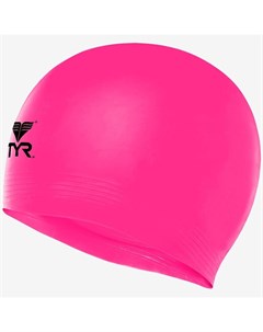 Шапочка для плавания Latex Swim Cap LCL 670 розовый Tyr