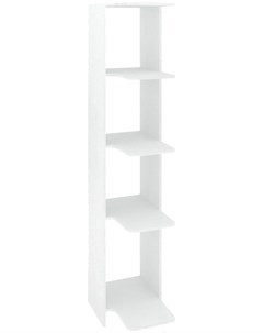 Стеллаж КМ31 угловой белый Кортекс-мебель