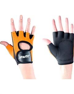 Перчатки для фитнеса SU 107 S оранжевый черный Starfit