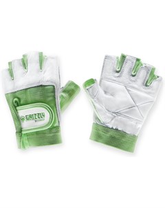 Перчатки для фитнеса Leather Padded Weight Training Gloves M белый зеленый GF 8758 98 LR 0M 00 Grizzly