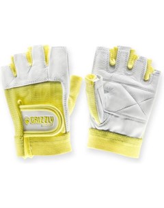 Перчатки для фитнеса Leather Padded Weight Training Gloves XS белый желтый GF 8758 56 LR XS 00 Grizzly