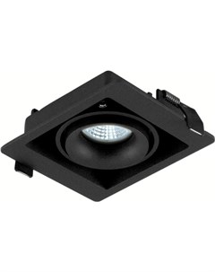 Встраиваемый точечный светильник DL18615 01WW SQ Shiny black Black Donolux