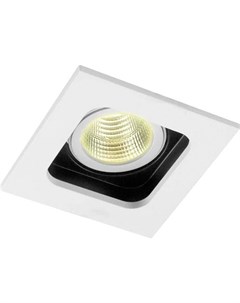 Встраиваемый точечный светильник DL18614 01WW SQ White Black Donolux