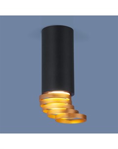 Накладной светильник DLN102 GU10 черный золото Elektrostandard