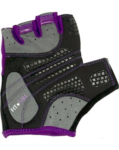 Перчатки для фитнеса SU 113 XS черный фиолетовый серый Starfit