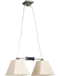 Потолочный подвесной светильник Люстра Modern Piramidi никель бежевый 2xE27 коллекция MOD 422 MOD 42 Benetti