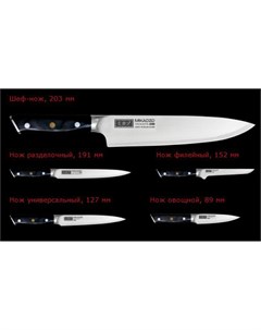 Кухонный нож и ножницы Шеф Yamata Kotai CH Mikadzo