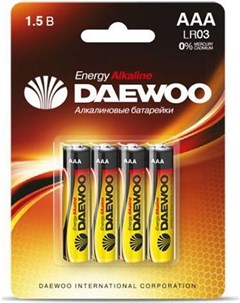 Батарейки AAA 4 шт 4690601030399 Daewoo