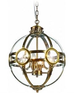 Подвесная люстра Подвесной светильник Hagerty A Brass 3 KG0516P 3 antique brass Delight collection