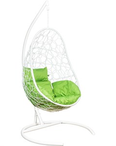 Подвесное кресло Ажур белый зеленое яблоко Leset
