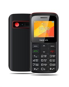 Мобильный телефон tm b323 черный красный Texet