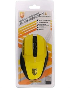 Мышь Comfort OM U38G черный желтый Jet.a