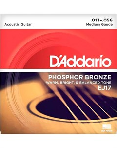 Струны для акустической гитары EJ17 D'addario