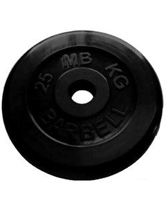 Диск для штанги Atlet d51 мм 2 5 кг черный Mb barbell