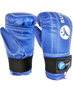 Боксерские перчатки снарядные к з L синий Rusco sport