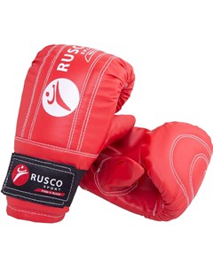 Боксерские перчатки снарядные к з S красный Rusco sport