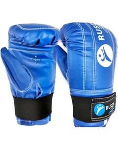 Боксерские перчатки снарядные к з S синий Rusco sport