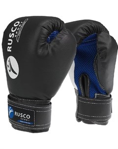 Боксерские перчатки 4 Oz черный Rusco sport