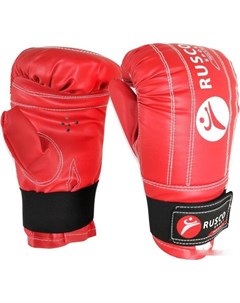 Боксерские перчатки снарядные к з L красный Rusco sport