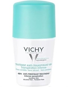 Дезодорант шариковый Deodorants против избыточного потоотделения 48ч 50мл Vichy