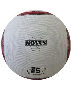Футбольный мяч TWISTER р 5 белый красный черный Novus