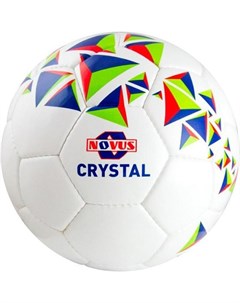 Футбольный мяч CRYSTAL PVC р 3 белый синий красный Novus