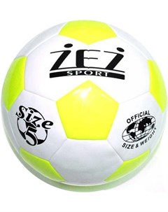 Футбольный мяч K093 размер 5 белый желтый Zez sport