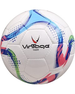 Футбольный мяч Tiger V200 размер 5 белый голубой Vintage