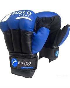 Перчатки для единоборств для рукопашного боя 12 OZ синий Rusco sport