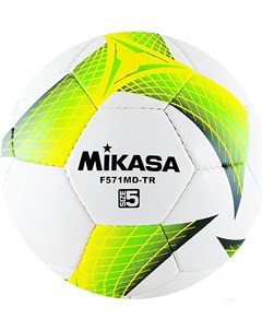 Футбольный мяч F571MD TR G pазмер 5 белый зеленый Mikasa