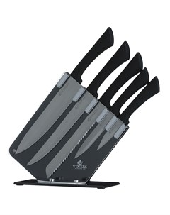 Набор из 5 ножей и подставки everyday черный 35x27x10 см Viners