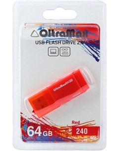 Usb flash OM 64GB 240 красный Oltramax